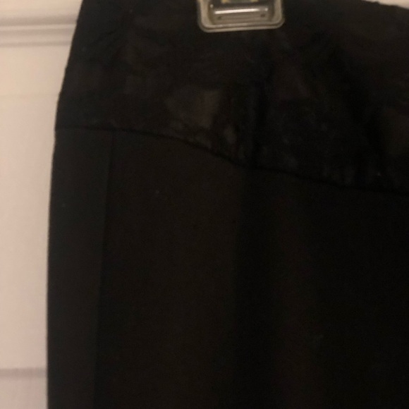 Vanity Lace Detail Black Dress Pants - Picture 3 of 5